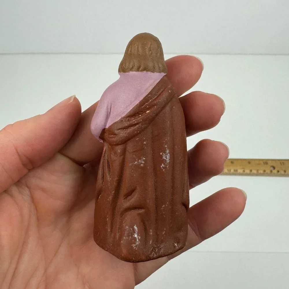 Vtg Nativity Manger Joseph Christmas Replacement Paper Mache Delicate‎ Germany